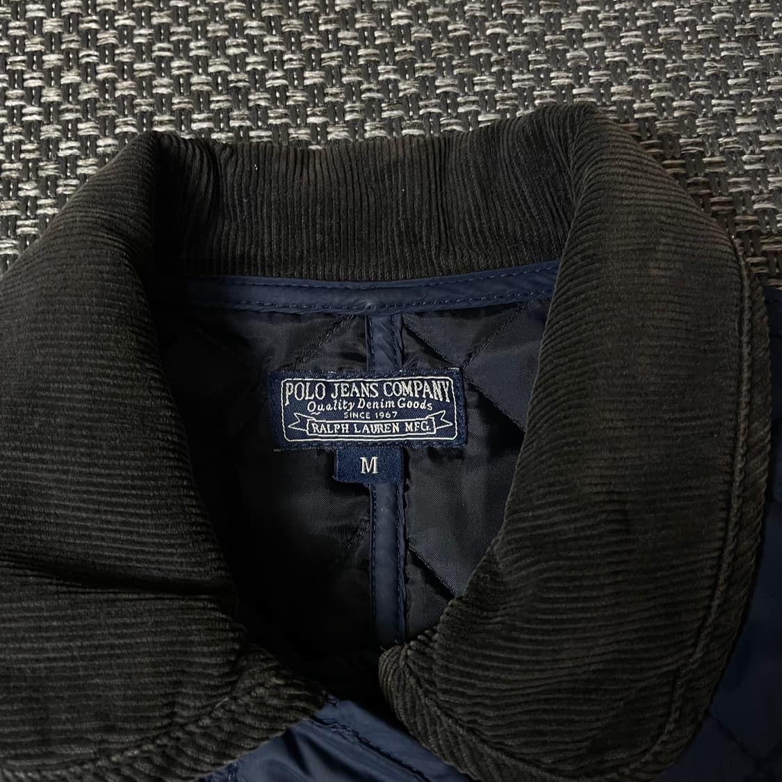 폴로진스컴퍼니 네이비 퀄팅 경량 자켓 M 상품이미지4