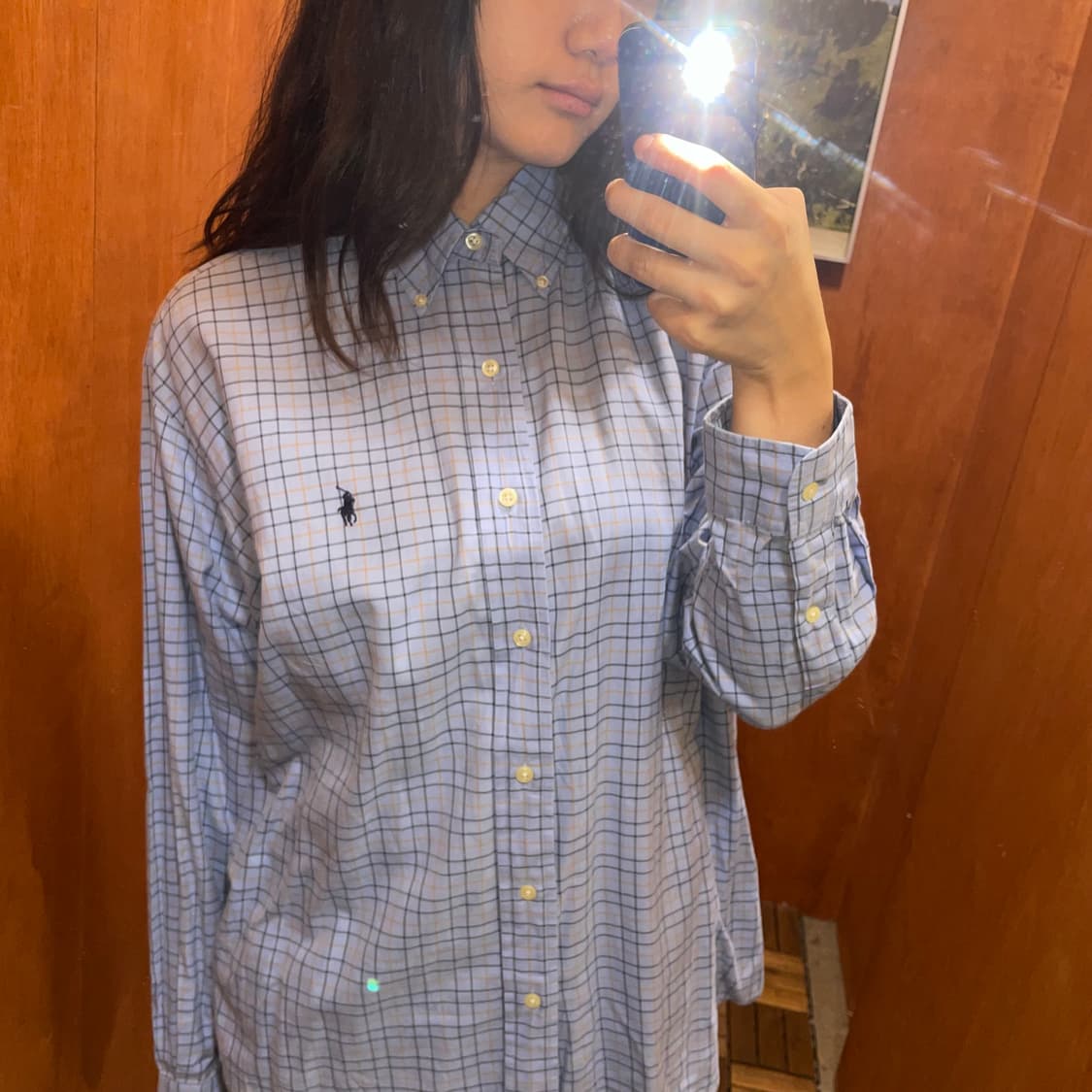 (M) POLO 폴로 랄프로렌 체크 셔츠 상품이미지1
