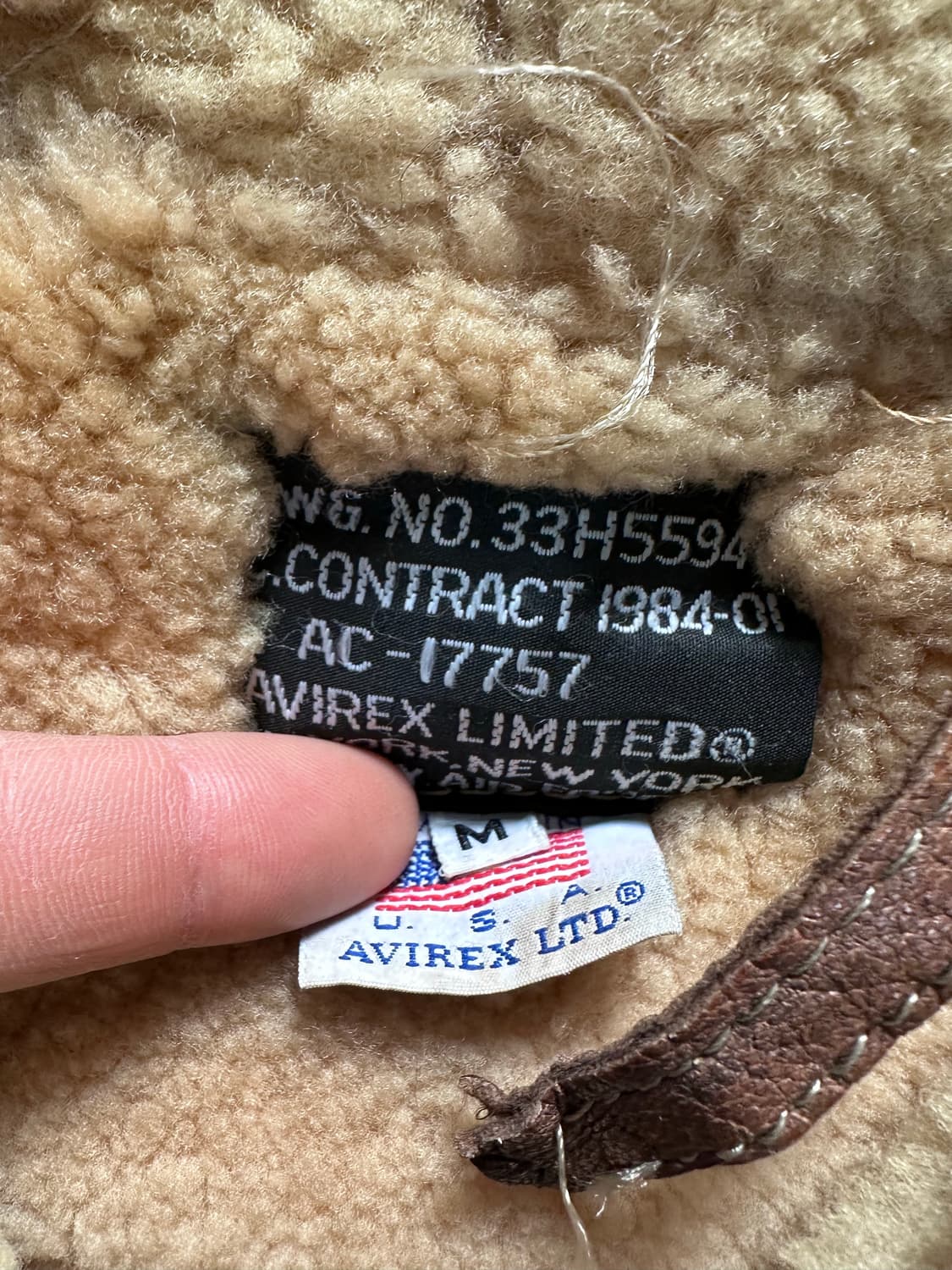 80s 아비렉스 b-11 무스탕 자켓 (va.70) 상품이미지10