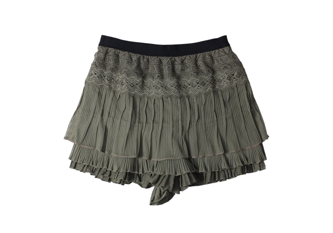 O’2nd  Lace & Pleated Layered Skirt 상품이미지1