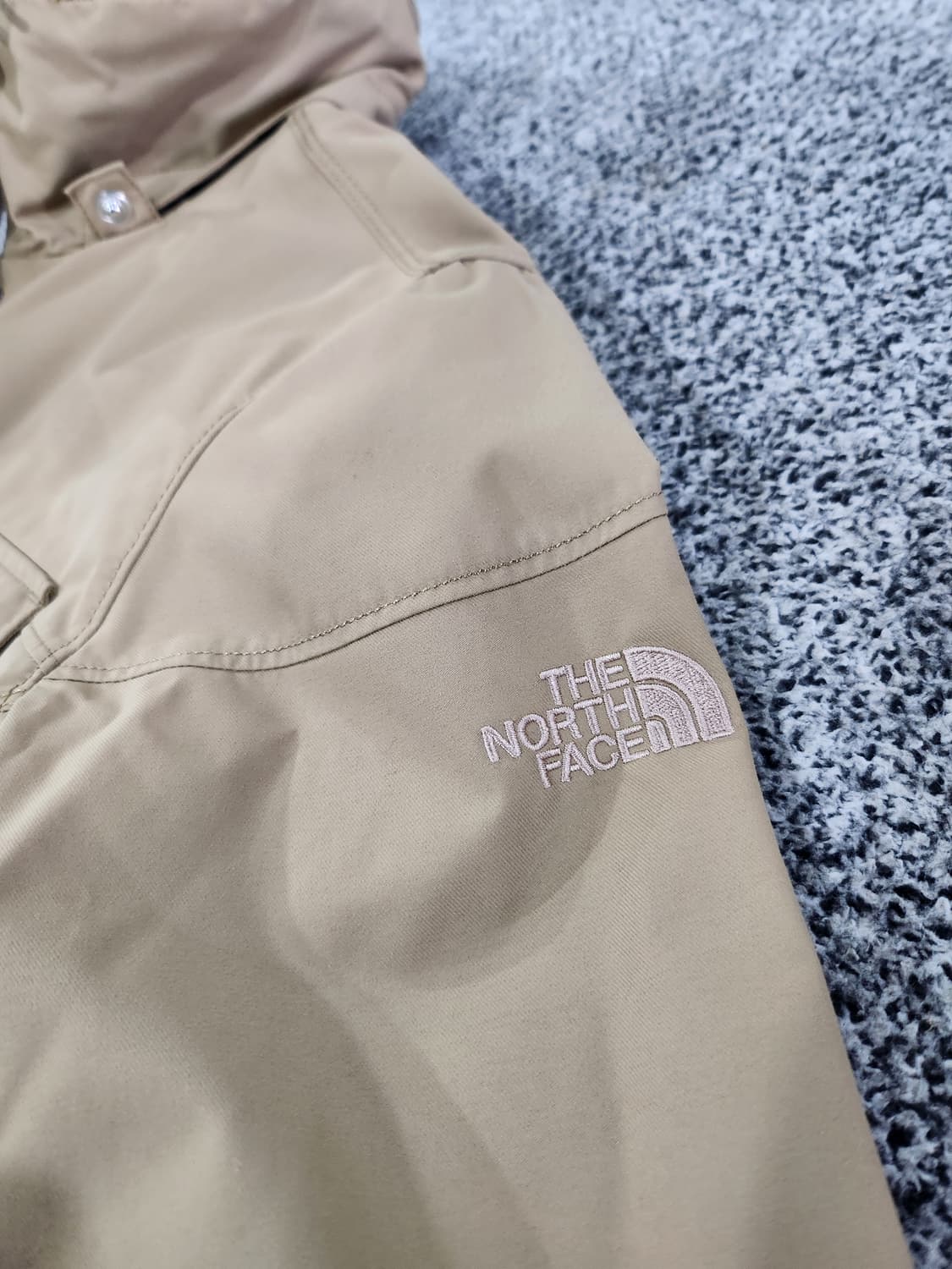 노스페이스 베이지 후드 자켓 상품이미지5