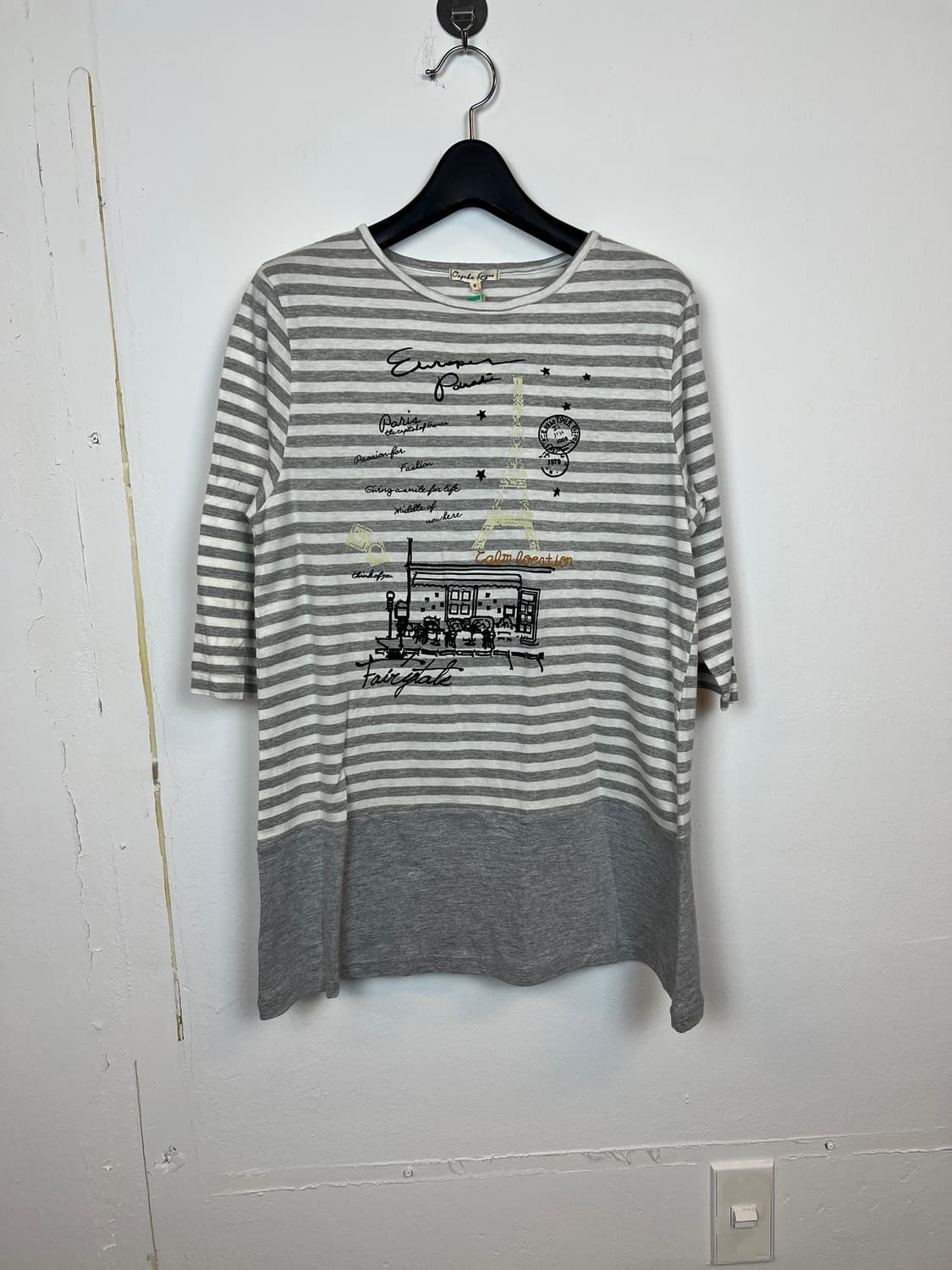 T106 데드스탁 JPN 모리/러블리/펑크/Y2K 프린팅 롱슬리브 M 상품이미지1