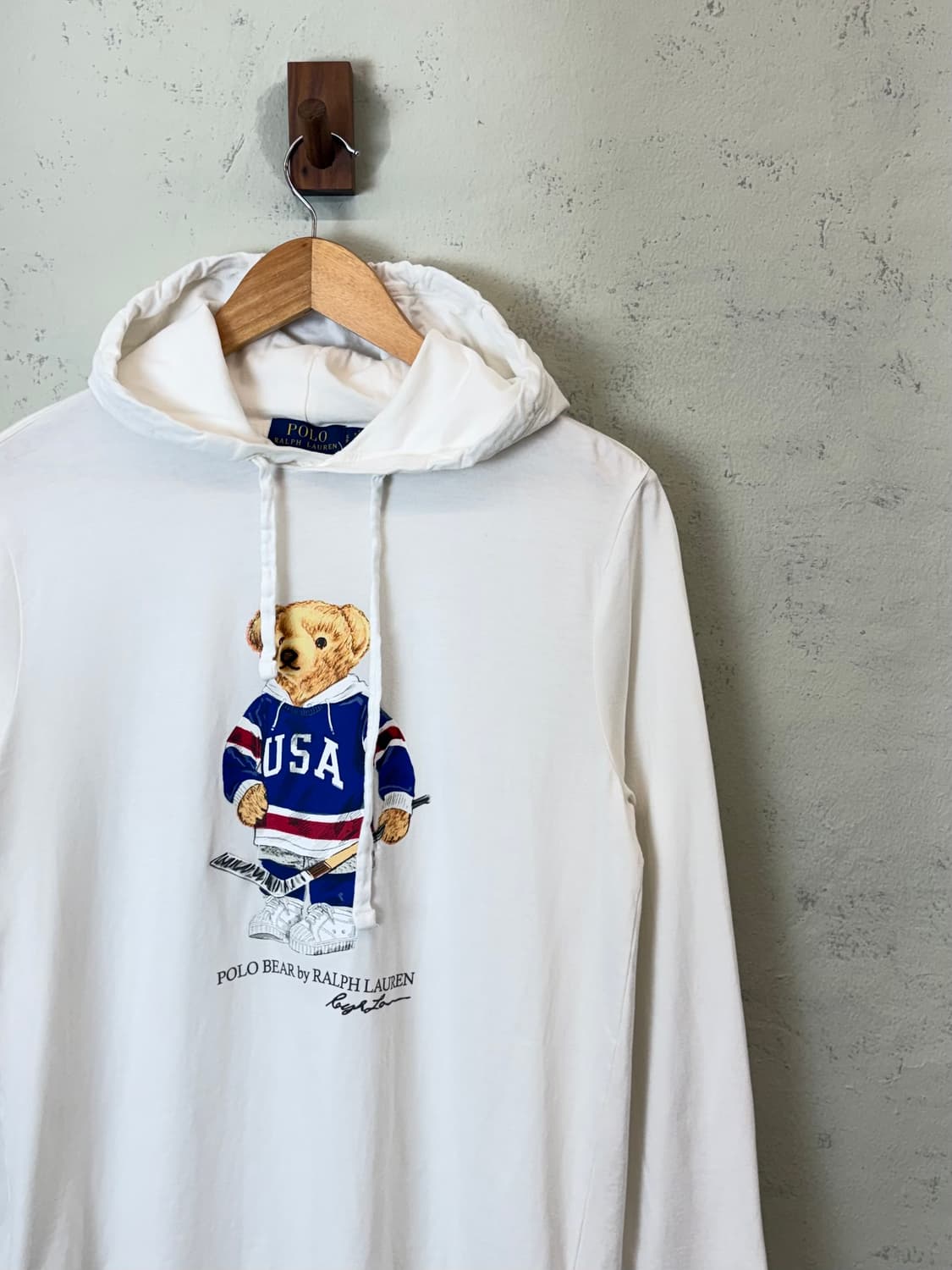 폴로랄프로렌 베어 긴팔 후드티 아이보리 상품이미지2