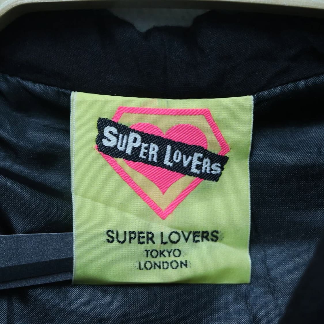 슈퍼러버즈 레드 체크 스컬 자수 롱 후드 60313 상품이미지8