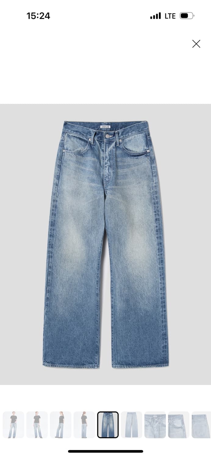 오라리 비이커 데님 1사이즈 auralee  상품이미지4