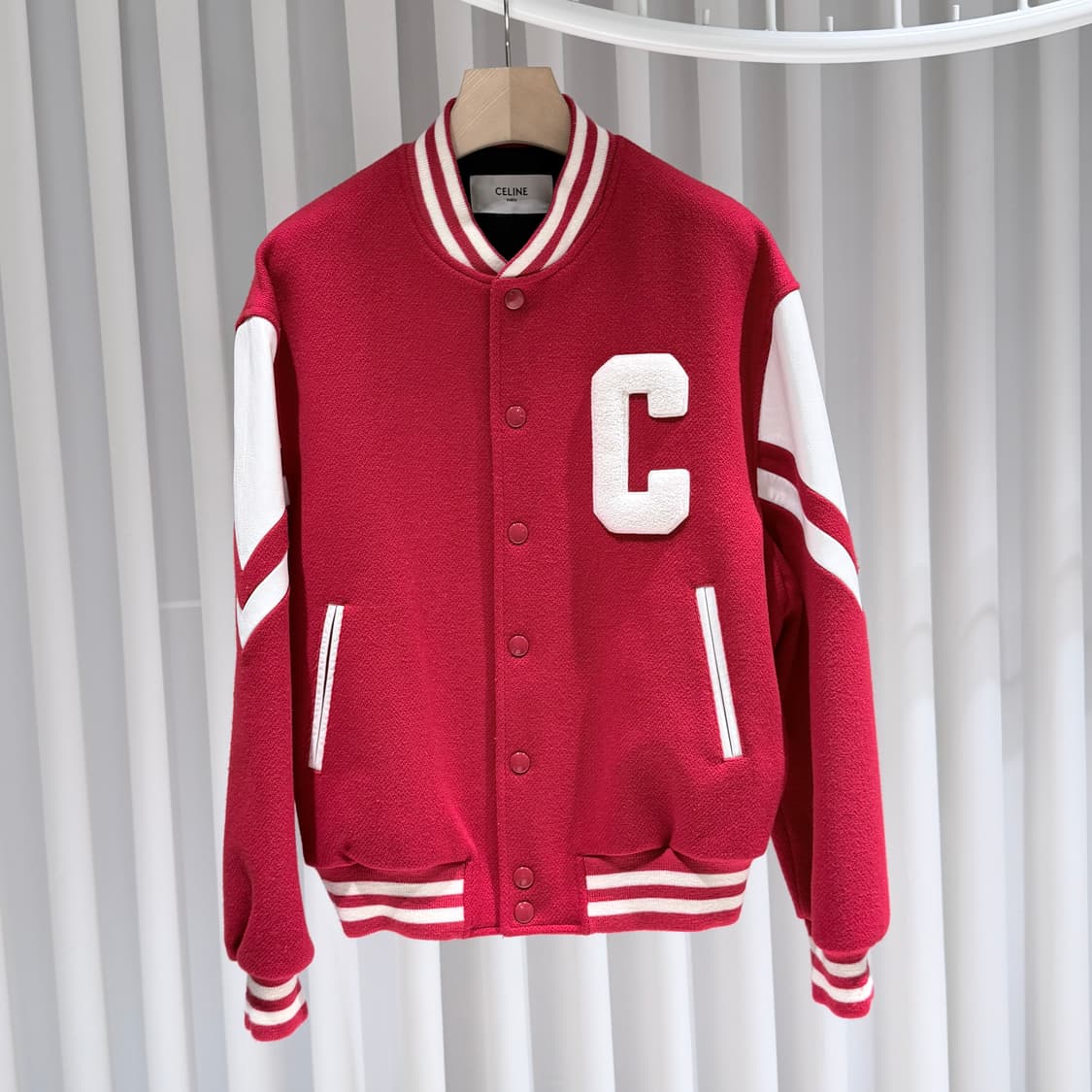 48 / 셀린느 C로고 잭슨 테디 바시티 자켓 상품이미지3