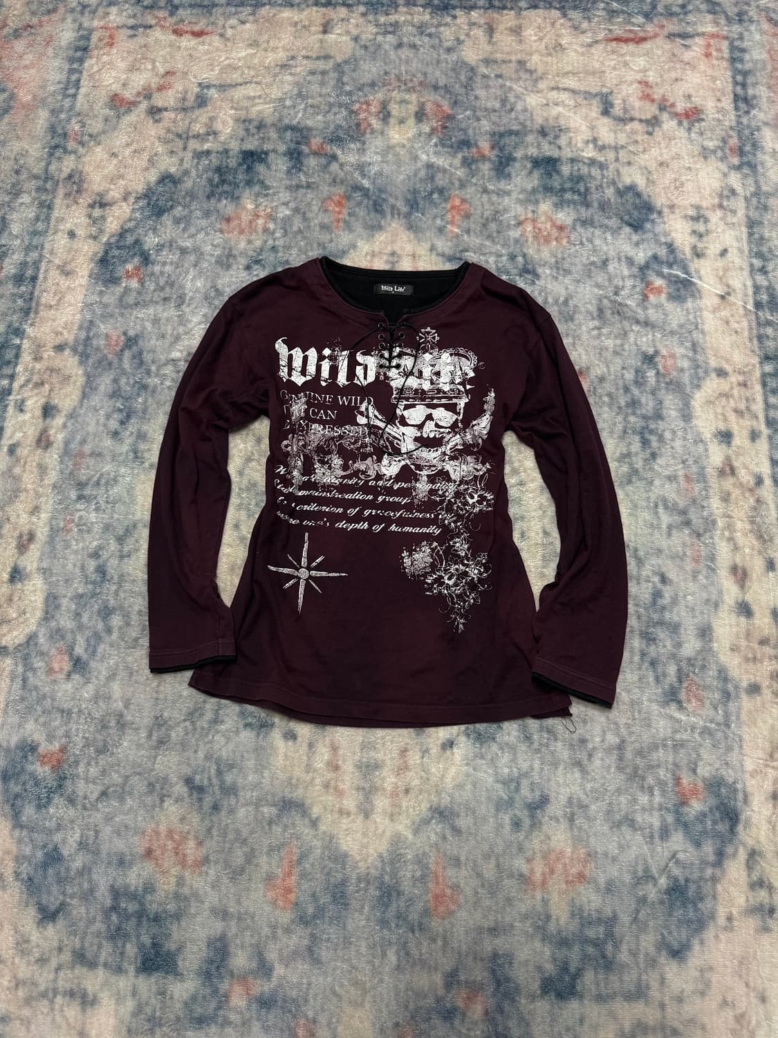Wild life 00s vkei lace up cut sew  상품이미지1
