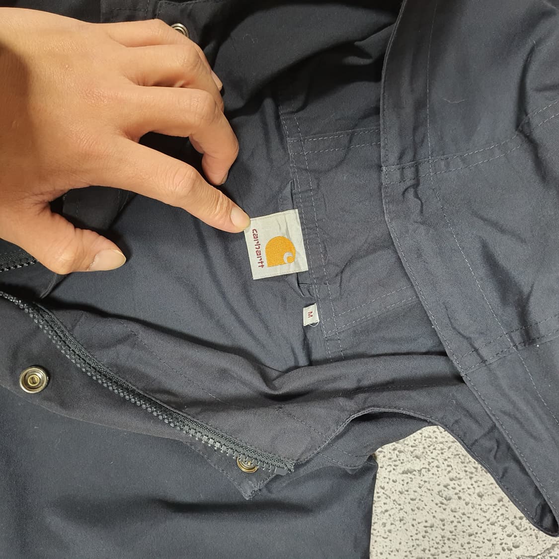 ✨ (바배) 칼하트 배틀파카 포포켓 네이비 후드 자켓 상품이미지3