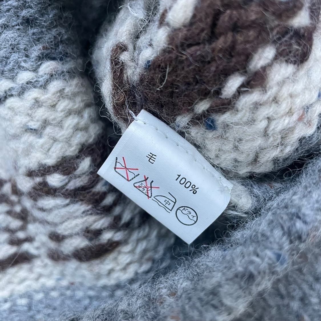 Jpn 일본 빈티지 노르딕 패턴 코위찬 상품이미지6