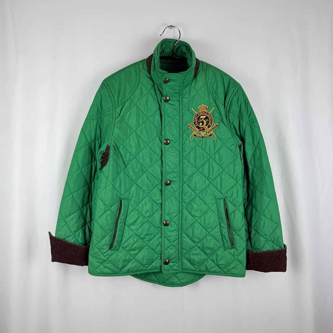 (XS) 랄프로렌 우먼스 퀄팅 자켓 그린 상품이미지2