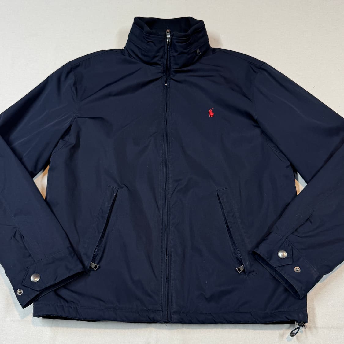 M) 폴로 랄프로렌 네이비 폴리쉘 히든후드 페리 자켓 상품이미지2