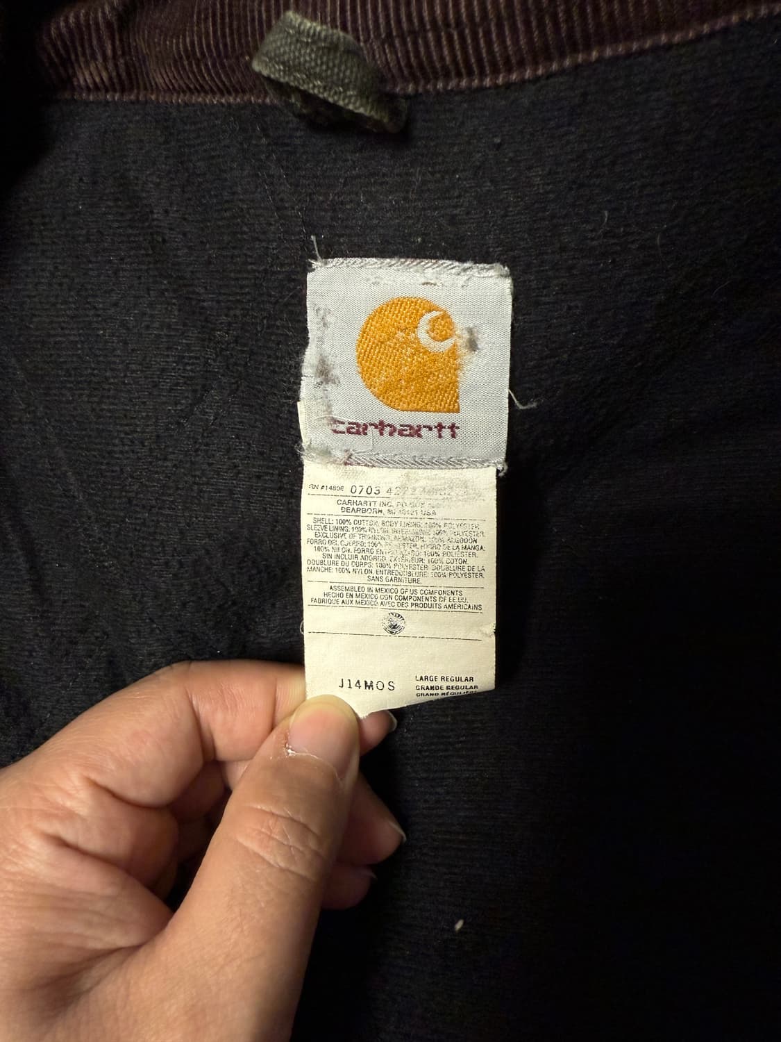 (최상급빈티지)[L]칼하트 디트로이트 J14 구형 산타페 자켓 MOS 상품이미지10