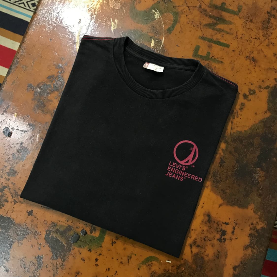 리바이스 엔지니어드 진 블랙 프린팅 롱 슬리브 남성 105 사이즈  상품이미지1