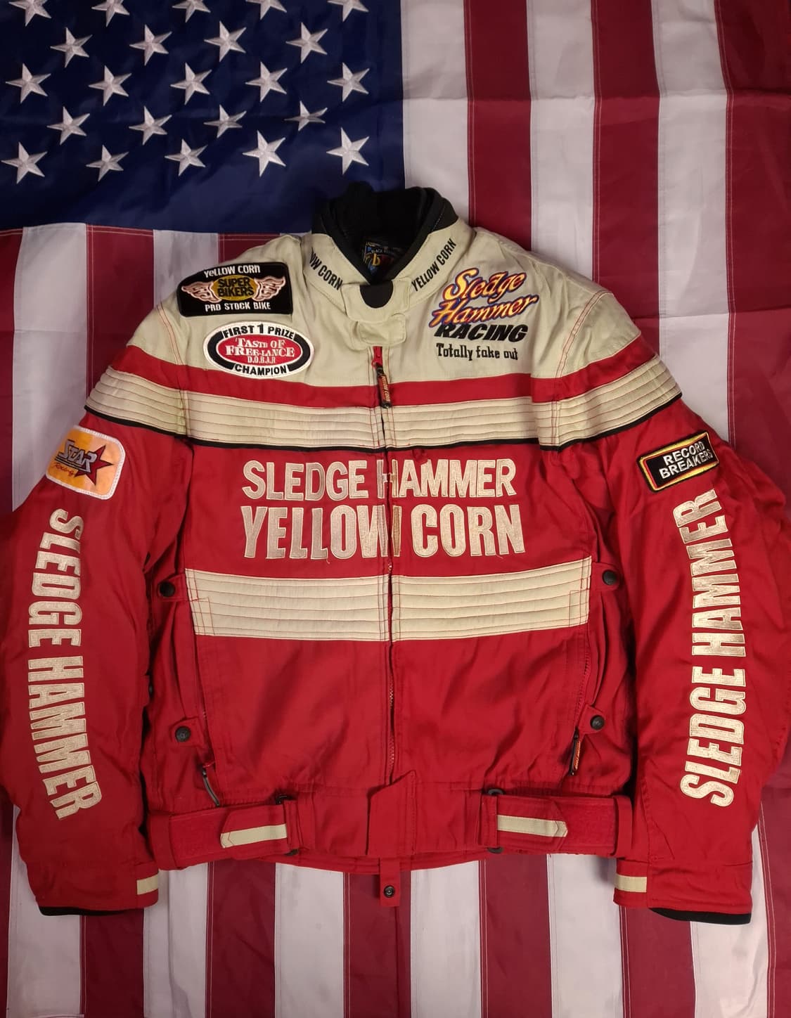 오리지날 옐로우콘 B.R.P 레이싱 라이더자켓 상품이미지1