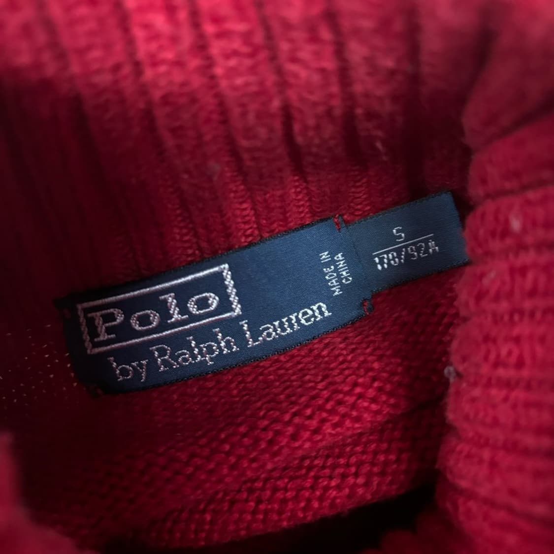폴로 랄프로렌 레드 니트 집업 상품이미지5