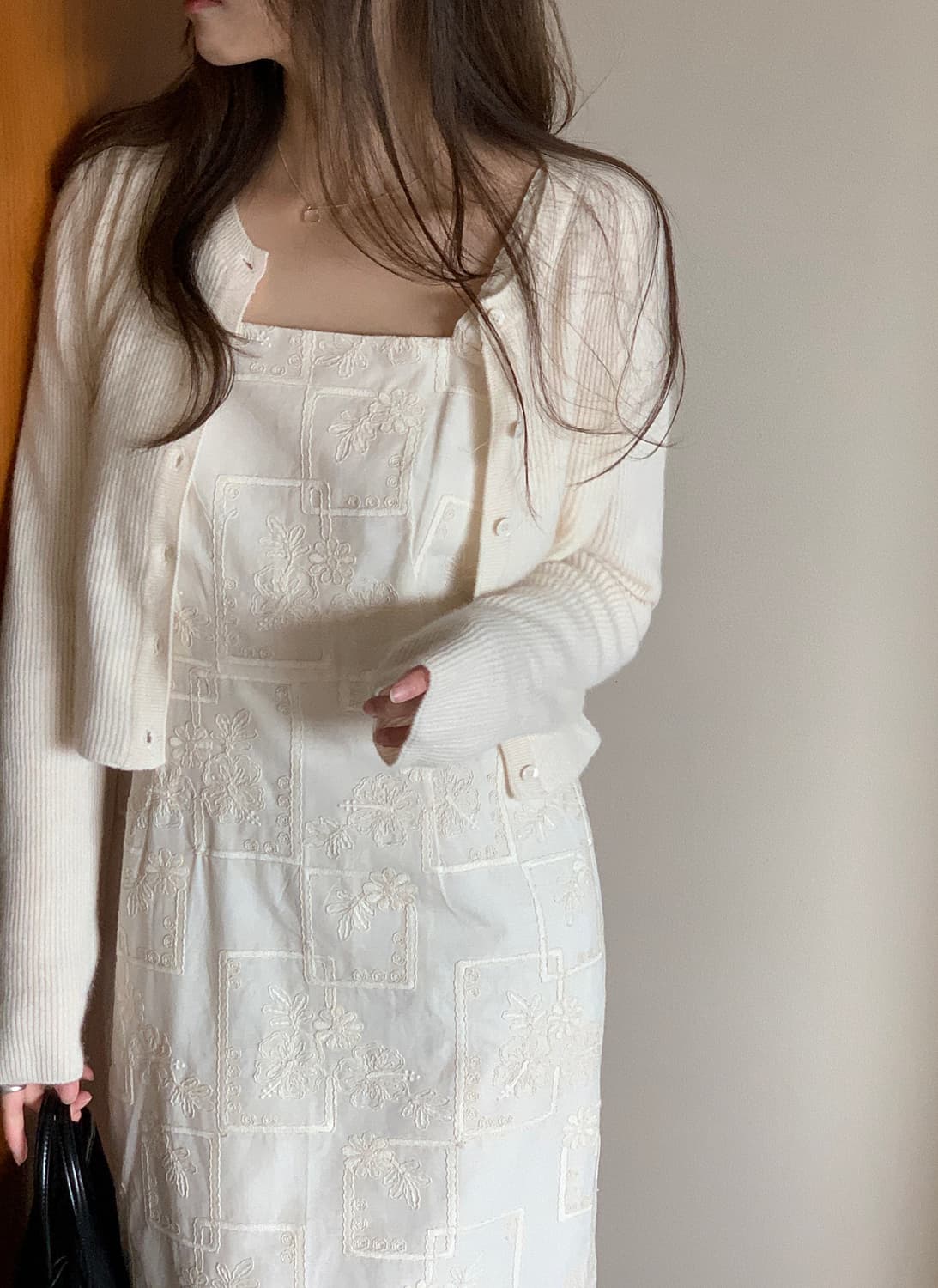 미엘miel 앤유가디건 크림 상품이미지1