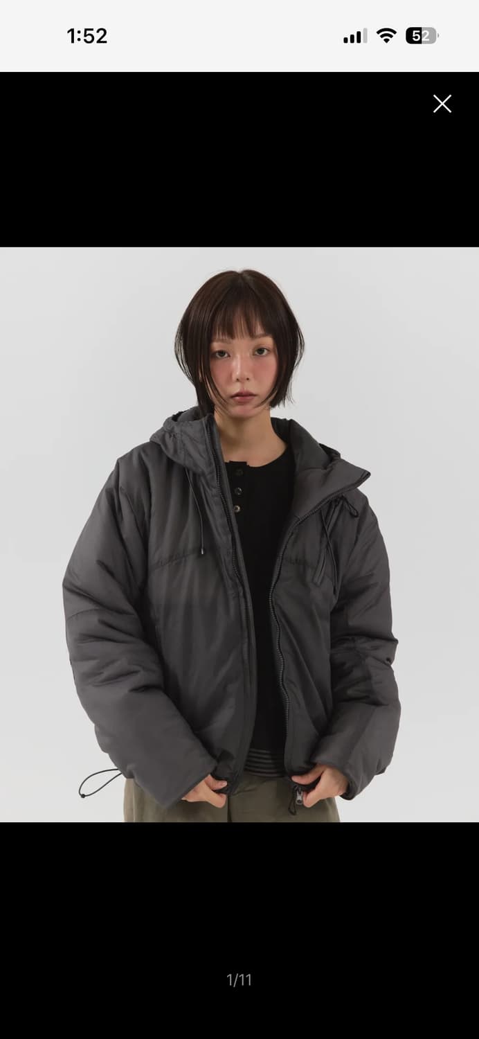 패러킷 리버시블 신슐레이트 패디드 점퍼 (챠콜) 상품이미지1