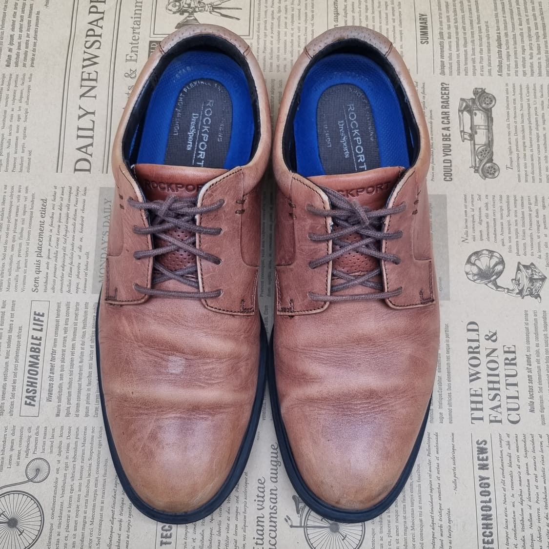 락포트 태닝 브라운 남성더비슈즈255 상품이미지2