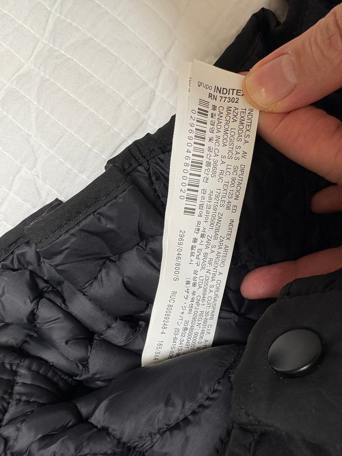 자라 크롭 퀄팅 패딩 상품이미지3