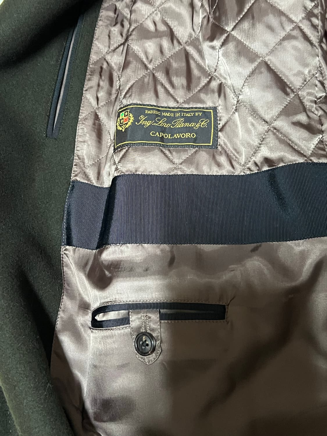 35%할인 이탈리아 명품 로로피아나 엘가노벰버 트렌치코트 카키브라운  상품이미지5