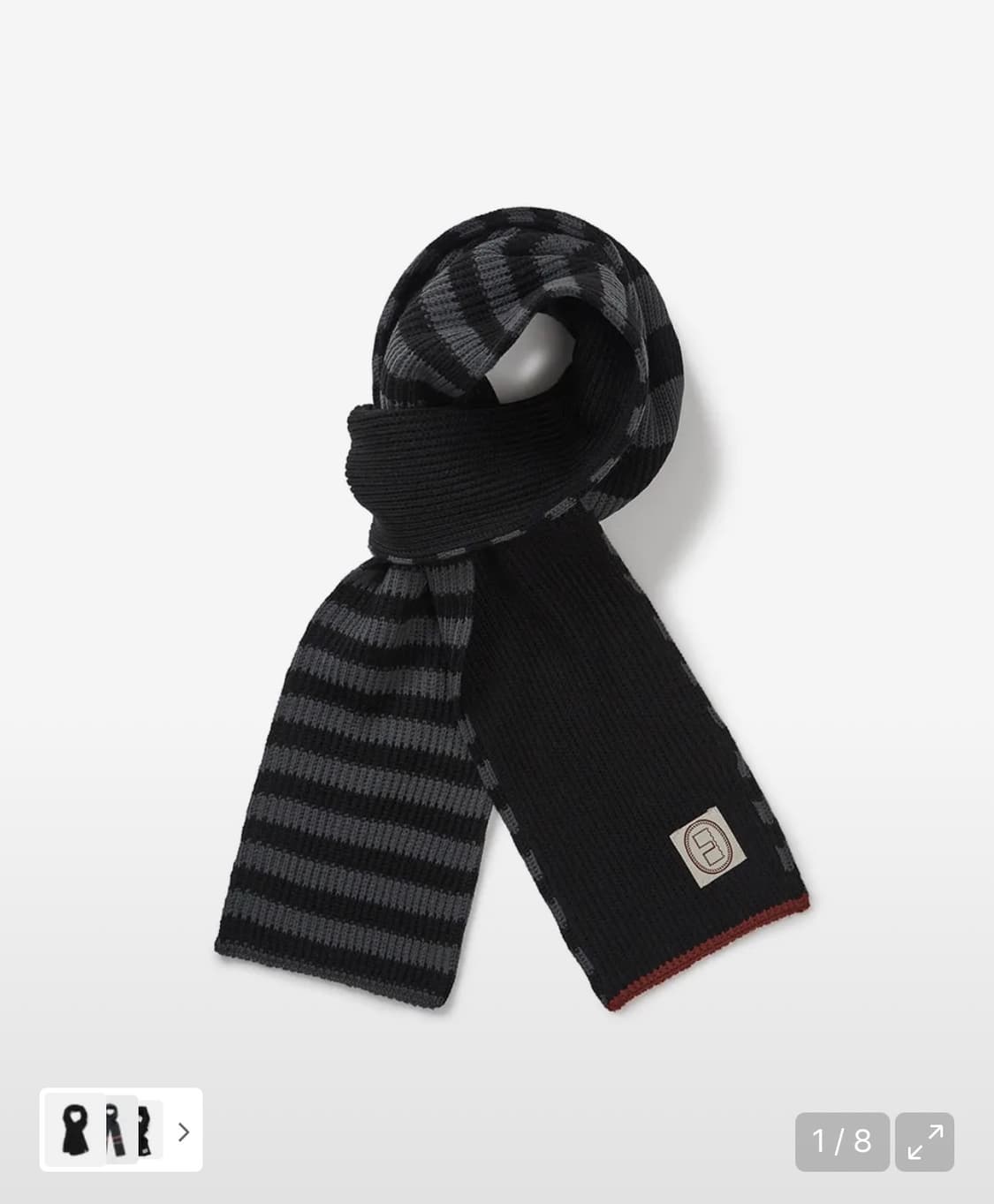 카락터 Striped knit muffler 상품이미지1