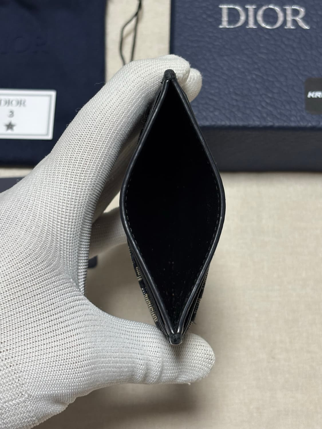 [새상품급] 디올 오블리크 자카드 카드지갑  상품이미지8
