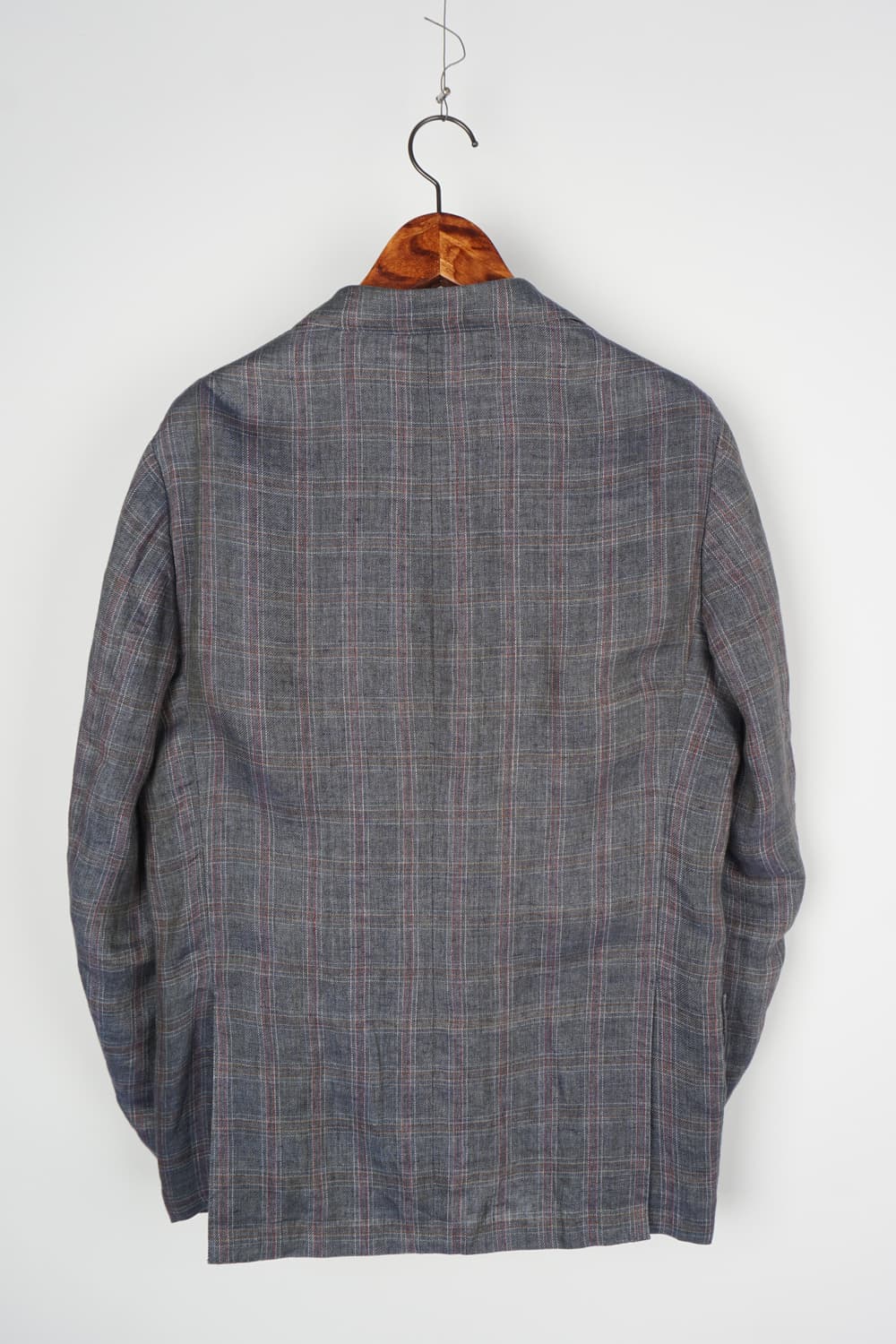  LORO PIANA linen tweed plaid blazer 상품이미지5