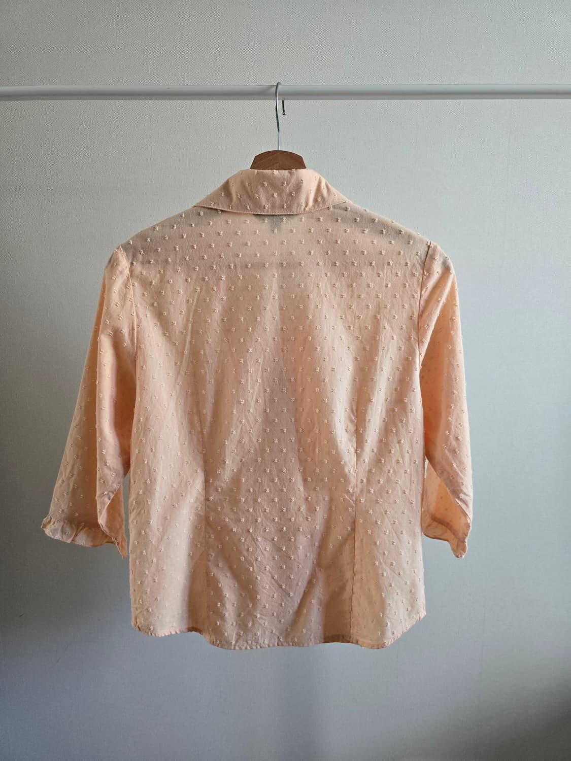 MON MA MES Dobby Ruffle Blouse 상품이미지2