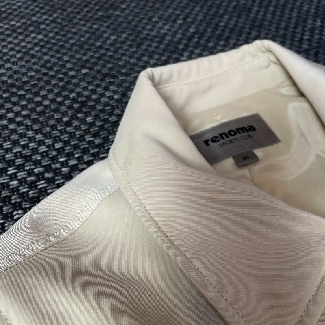 레노마 스포츠 연베이지 니트 폴리 집업 자켓 95 상품이미지6