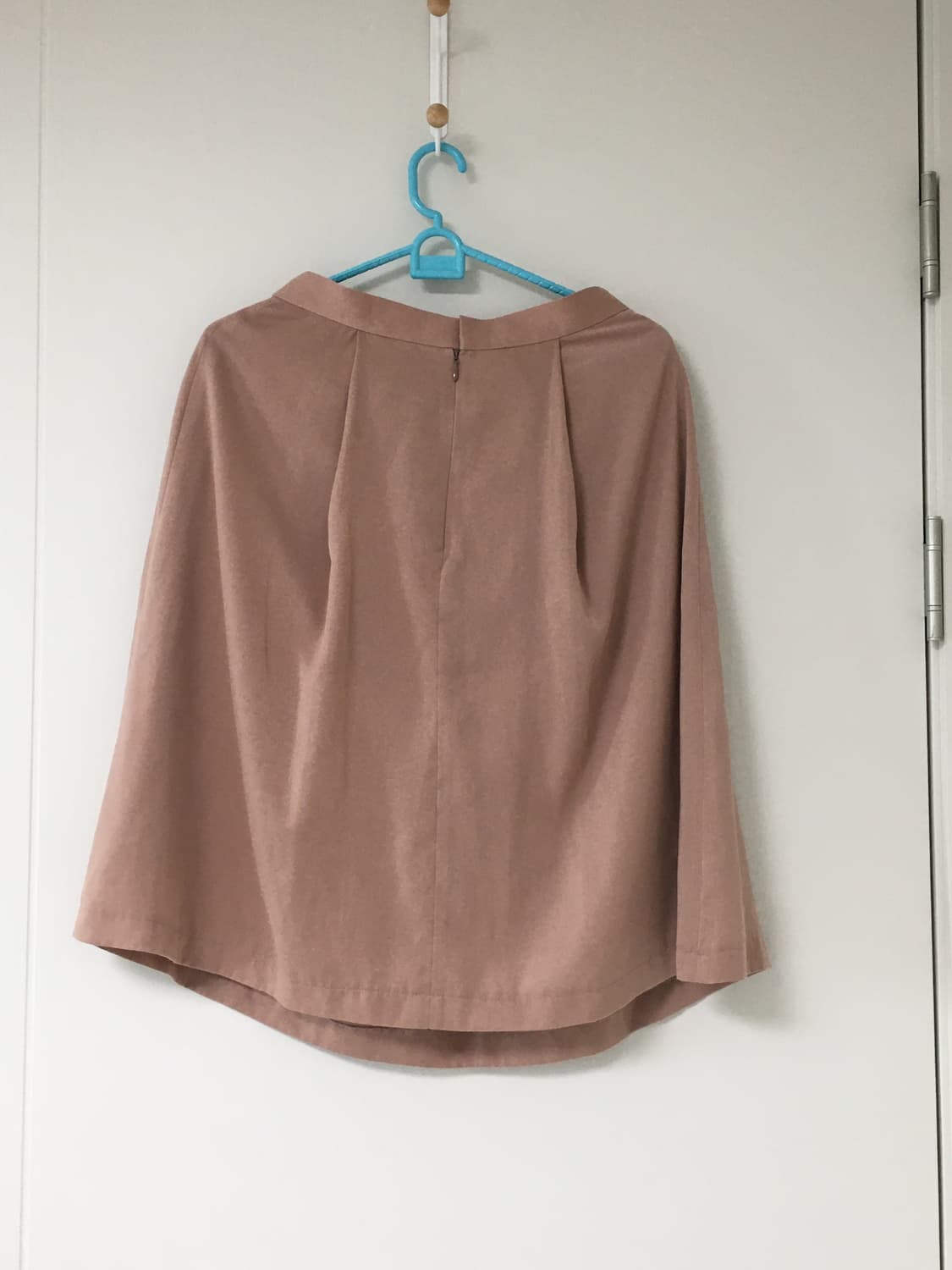 빈티지[코야빈티지, 마루빈티지, 카모메] 핑크 베이지 플레어 미디 스커트 상품이미지2