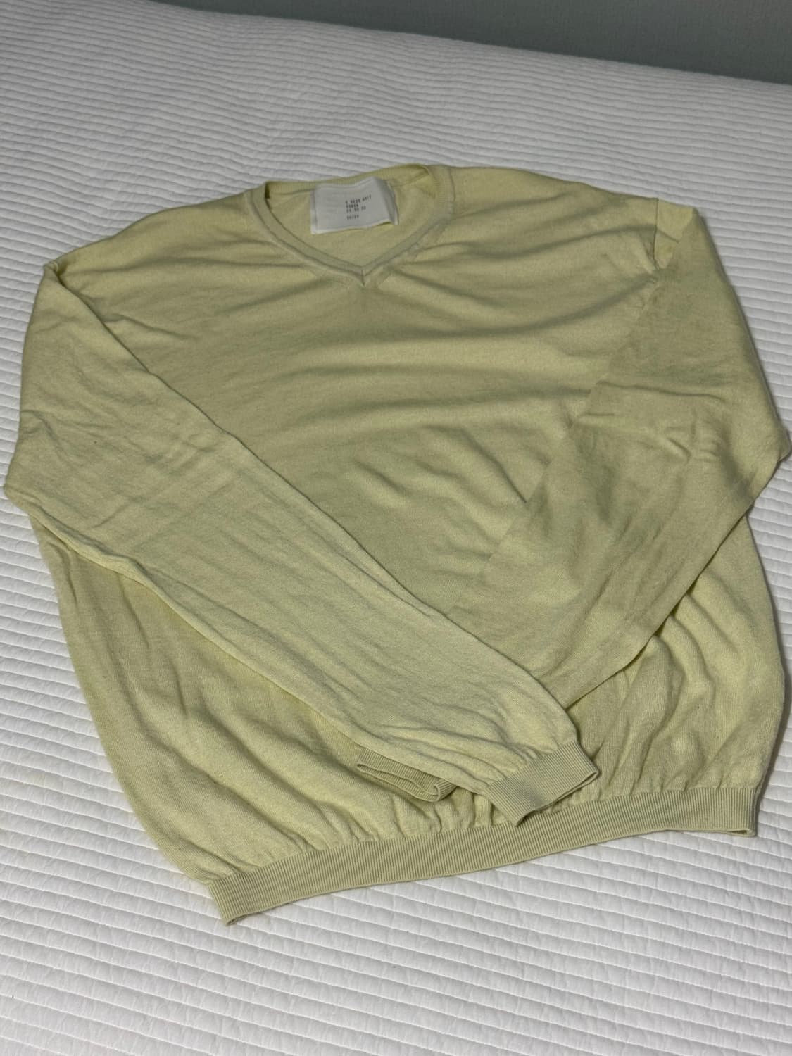 강정석 V neck knit Lime [50] 상품이미지1