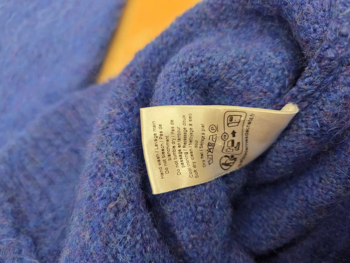 블루 모헤어 브러시드 가디건 상품이미지4