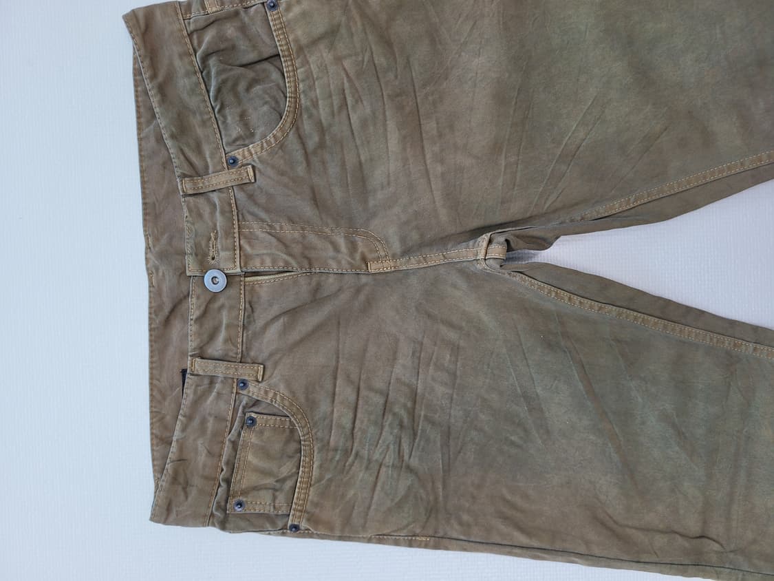 홀하우스 WHOLE HAUSE 남자 오일워싱 청바지 33 카키브라운 상품이미지4