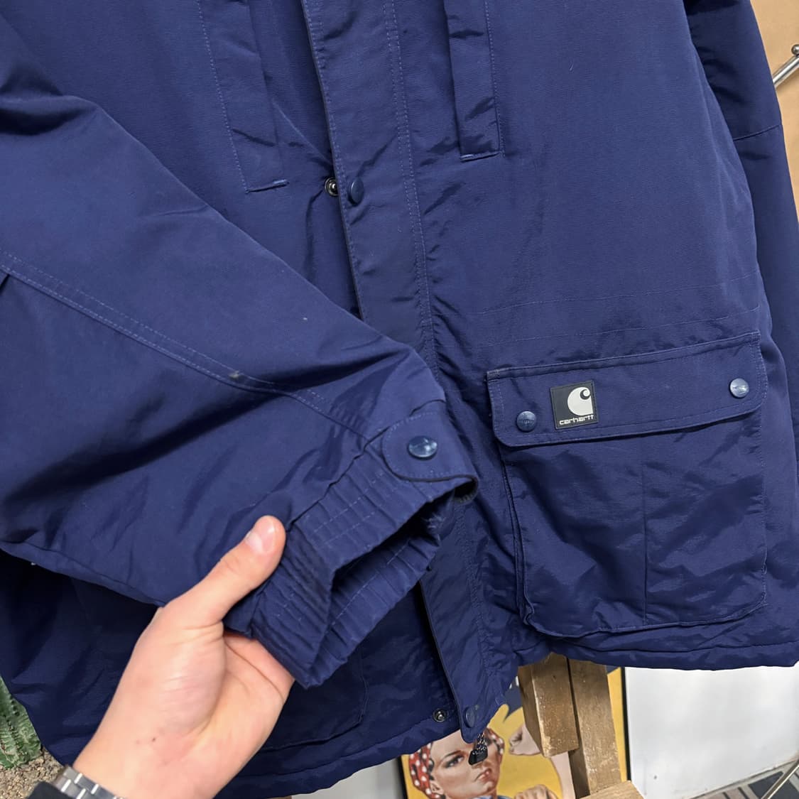 90s 칼하트 푸퍼 퀼티드 라이닝 마운틴 파카 자켓 N70 상품이미지4