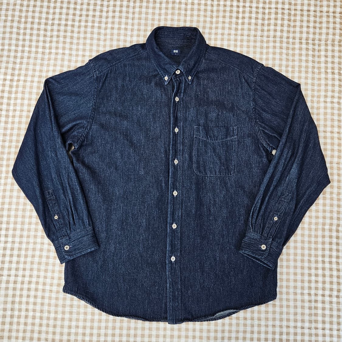 유니클로 데님 셔츠 남방 남자100 상품이미지1