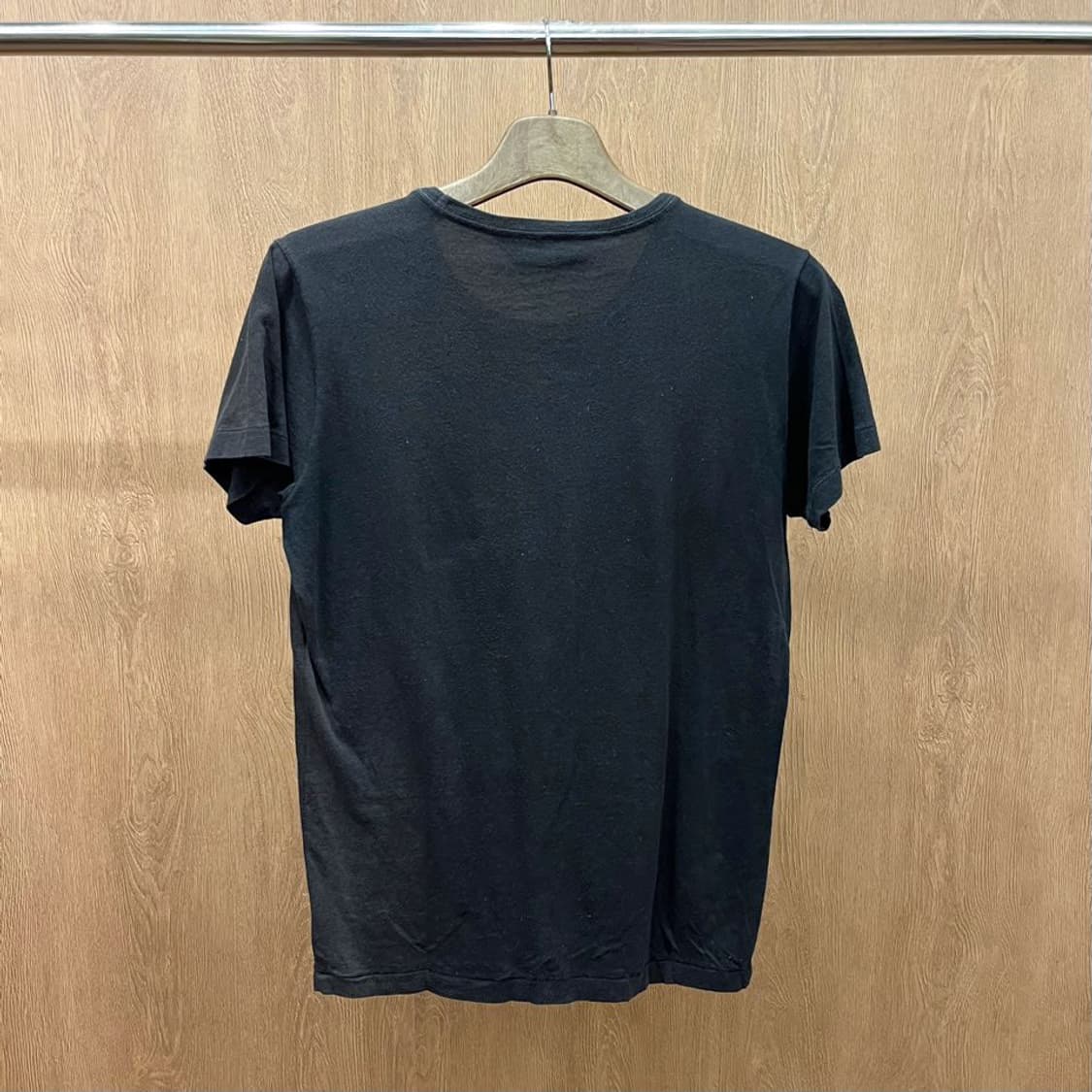 디젤 코튼 반팔 티셔츠 레터링 프린팅 라운드넥 디테일 레귤러핏 블랙 상품이미지3