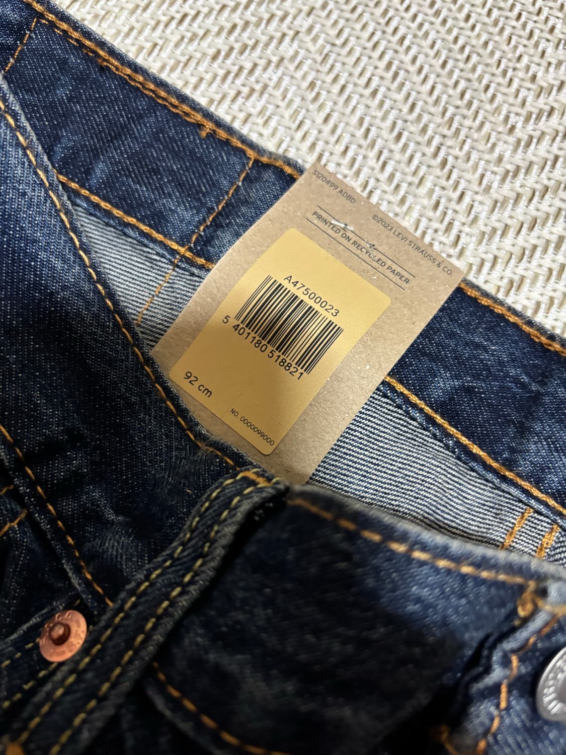 (36x32)리바이스 578 배기 루즈핏 데님 진 상품이미지4