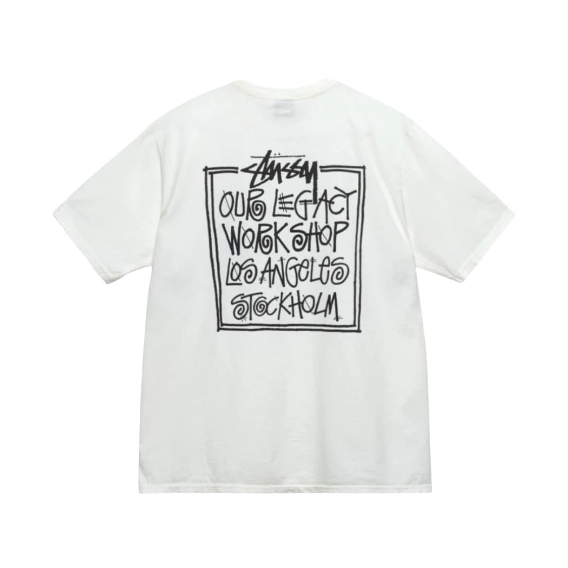 스투시 아워레가시 반팔 M 화이트 상품이미지2