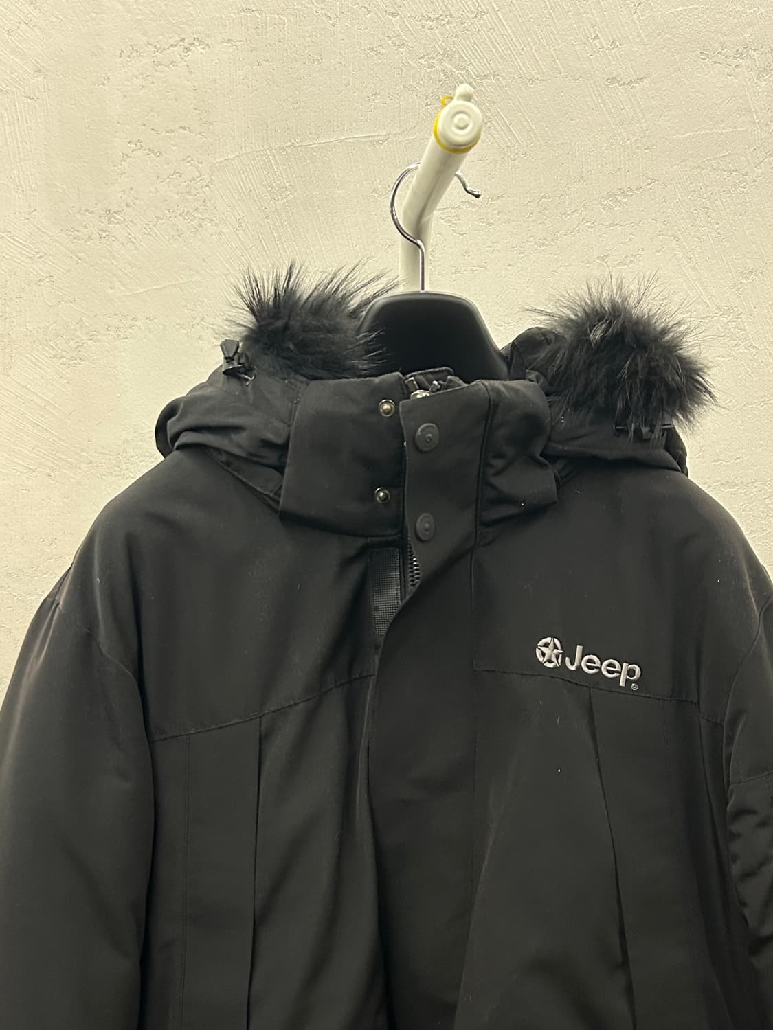 Jeep 지프 후드 블랙 다운 패딩 상품이미지3