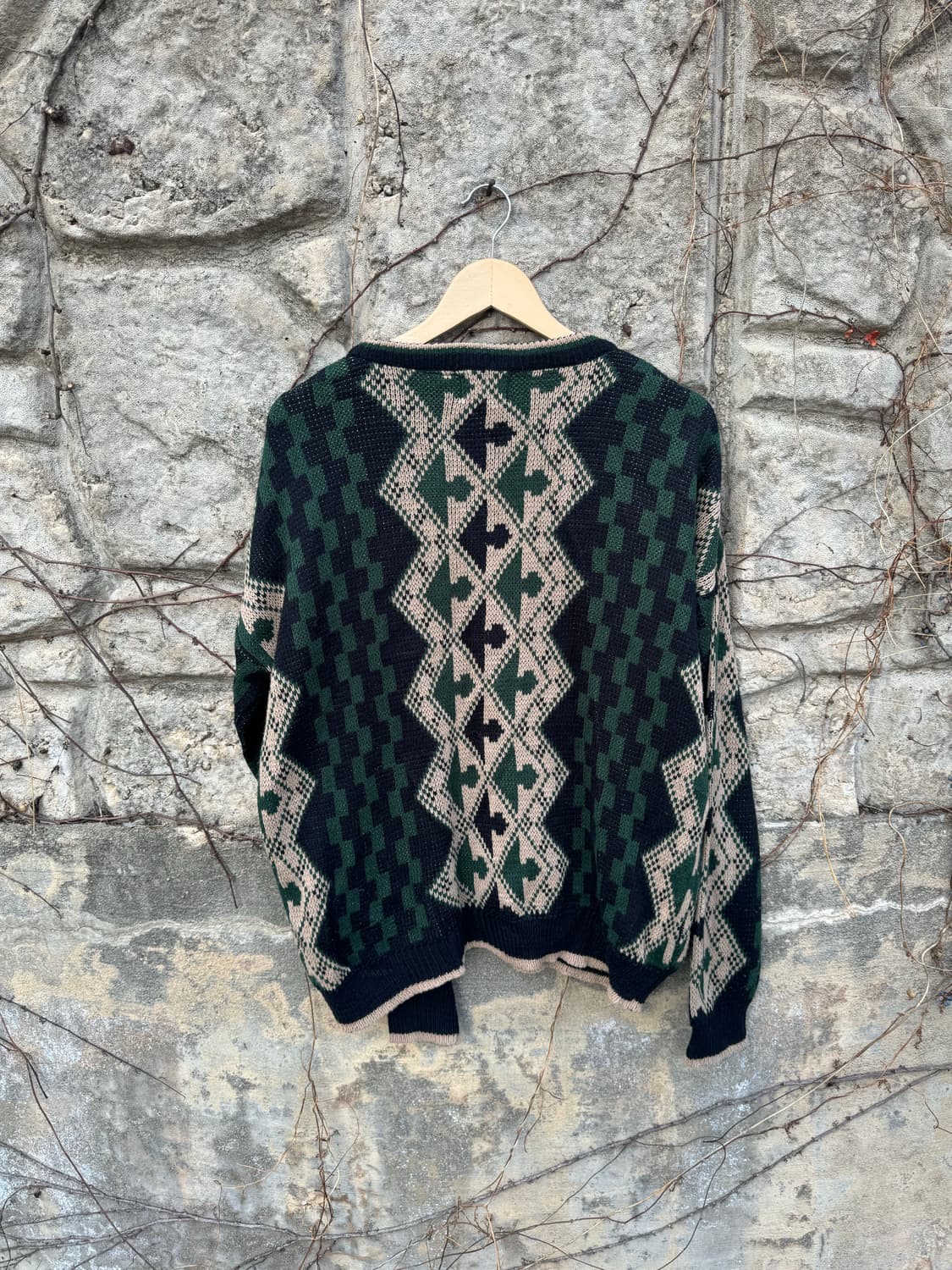 90s atlantic traders 빈티지 에스닉 패턴 아크릴 니트 상품이미지2