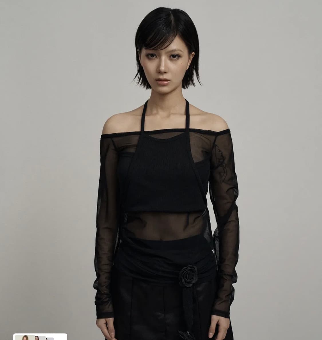 일리오 lack angel wing mesh long sleeve 상품이미지4