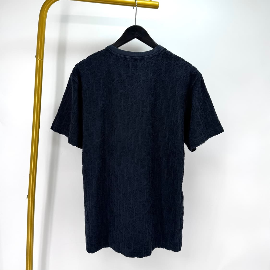 디올 오블리크 테리 코튼 반팔 티셔츠 네이비 (113J692A0614) 상품이미지3