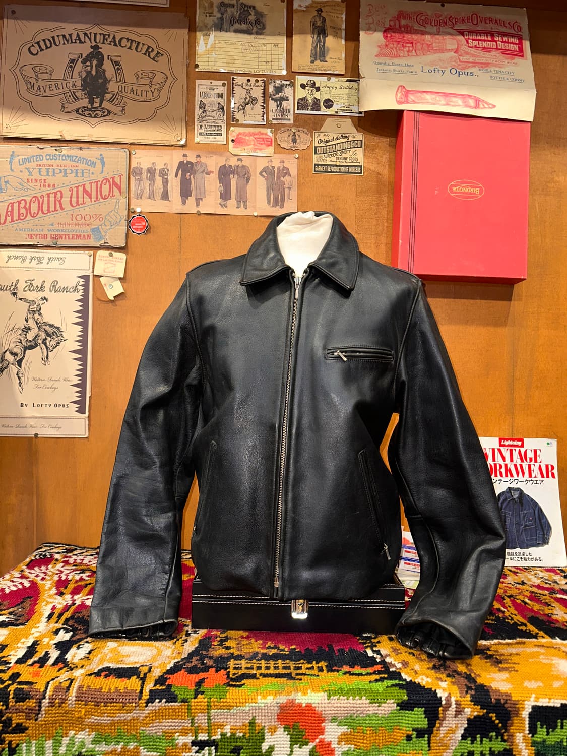 ( M-L ) 가죽자켓 워크웨어 아메카지 밀리터리 스포츠가죽 소가죽 상품이미지1