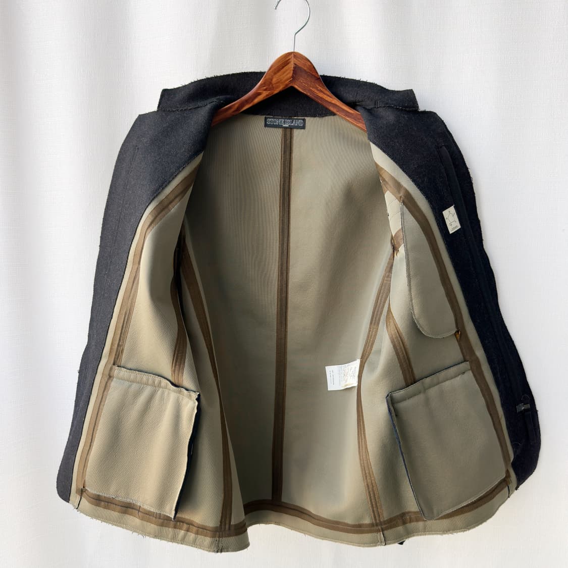 스톤아일랜드 쉐도우프로젝트 Fall 2009 울혼방 자켓 차콜 95(S) 상품이미지7