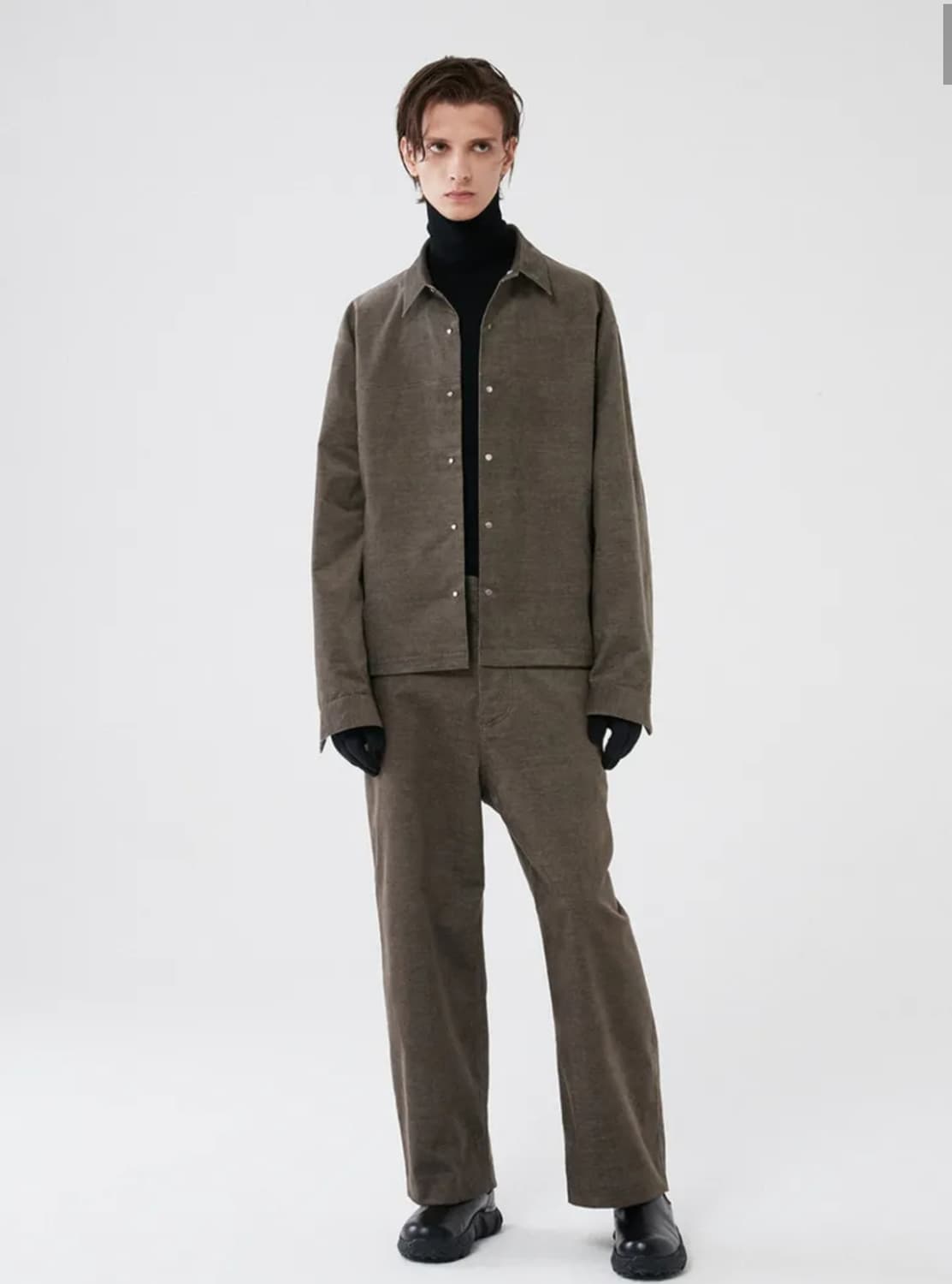 오브젝트매터스 몰스킨 카키그레이 셋업M사이즈 상품이미지1