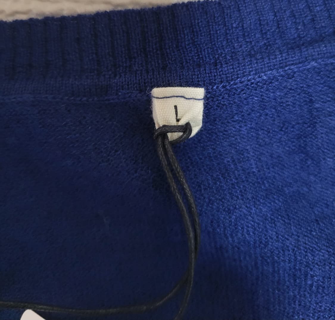 새상품) 무인양품 무지 라보 캐시미어 브이넥 니트 스웨터 L 상품이미지5