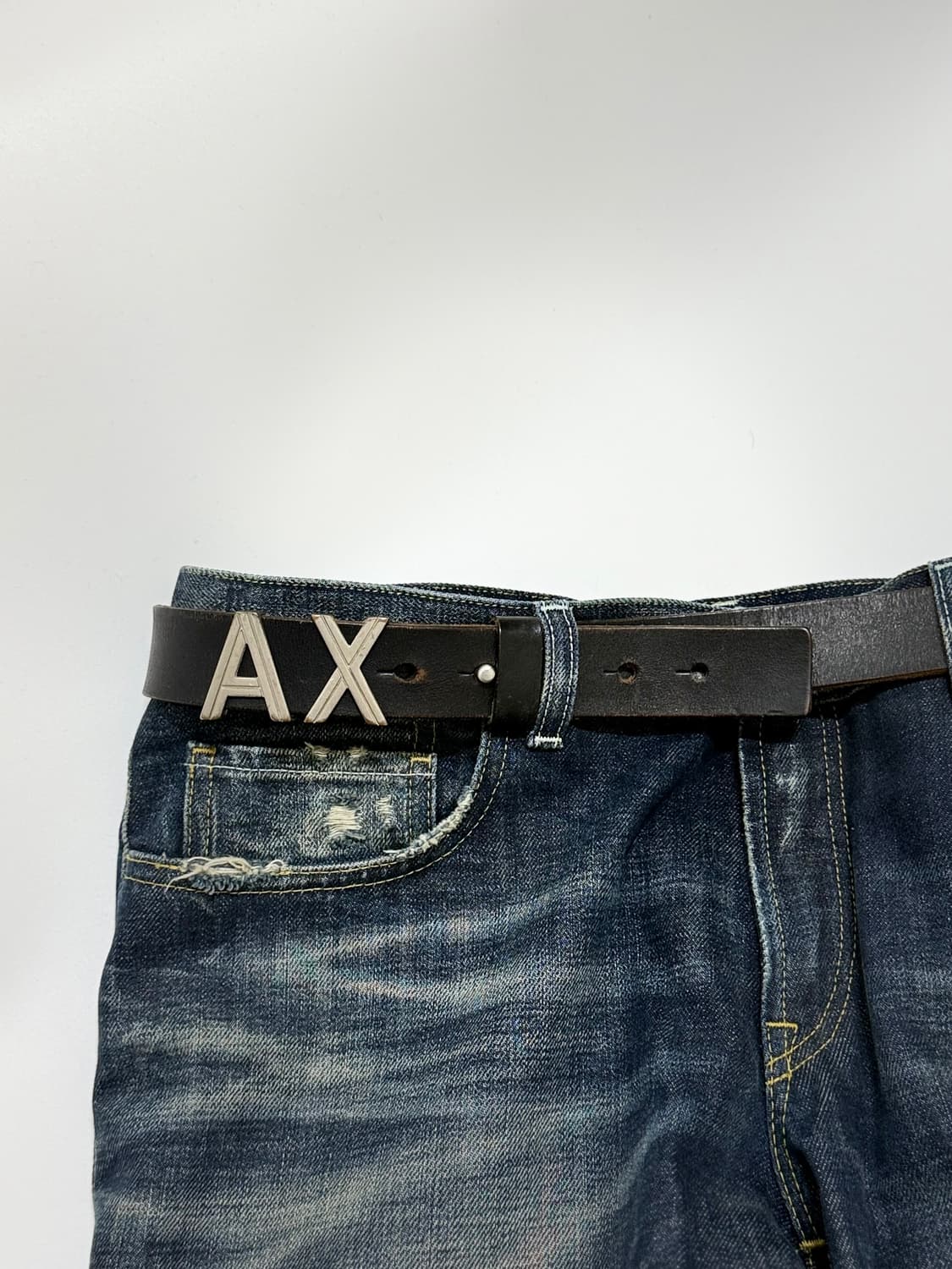 00s A|X logo belt(black) 상품이미지1