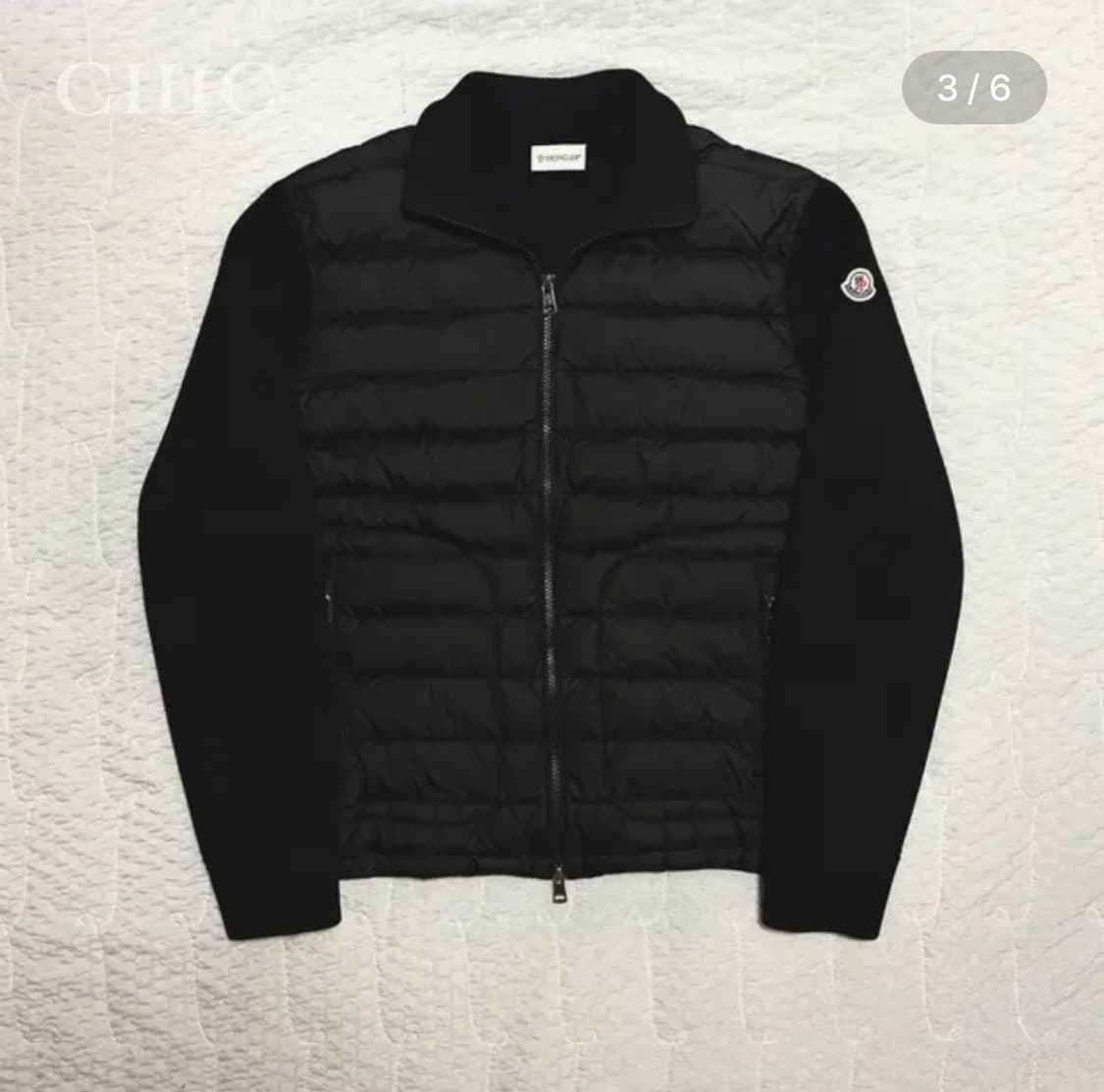 [몽클레어 트리콧 울 가디건 니트 패딩] 상품이미지3