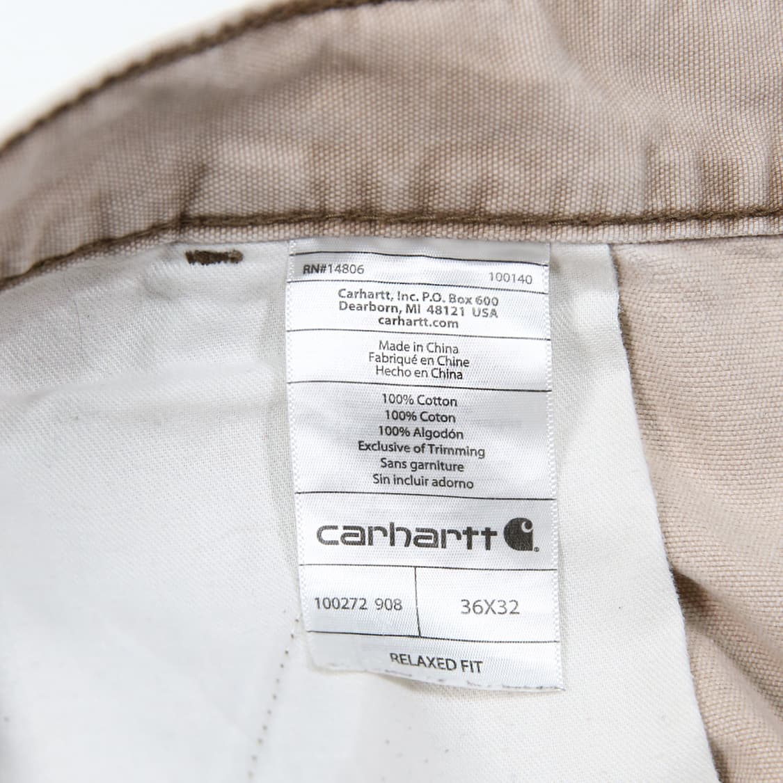 칼하트 카고 팬츠 디스트레스 페이딩 릴렉스핏 (34~36) 상품이미지9