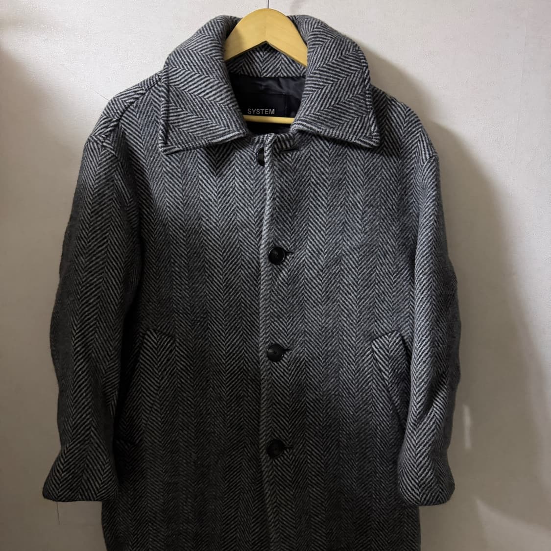 시스템옴므 오버핏 트위트 코트 95 (남성 100정도) 상품이미지8